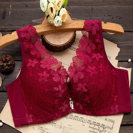 Women With Steel Ring Large Size Thin Underwear Bra Without Sponge Vest Lace Bra Underwear Womens Wireless Bras - Image 11