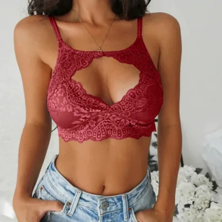Wireless Push Up Bra Sexy Lace Hollow Bralette Women Breathable Underwear Fashion Lingerie Seamless Bras Femme Brassiere - Image 27