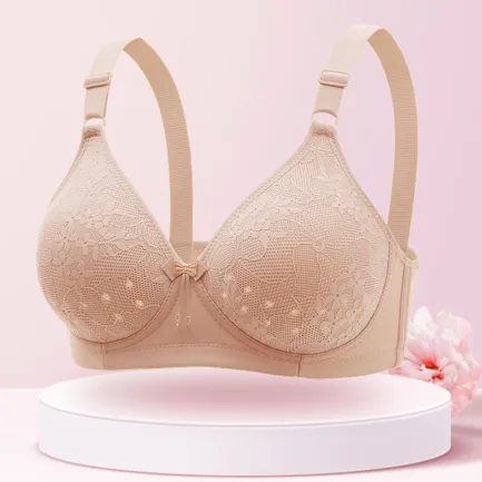 2024 New Thin Lacel Ring Comfortable Breathability Underwear Large Size Brater Buckle Female Bra With Support And Lift Bras - Image 2