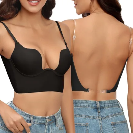 Sexy Women Lingerie U Backless Bras Deep U Low Cut Push Up Bra Brassiere Female Breathable Bralette Invisible Bra Underwear - Image 19