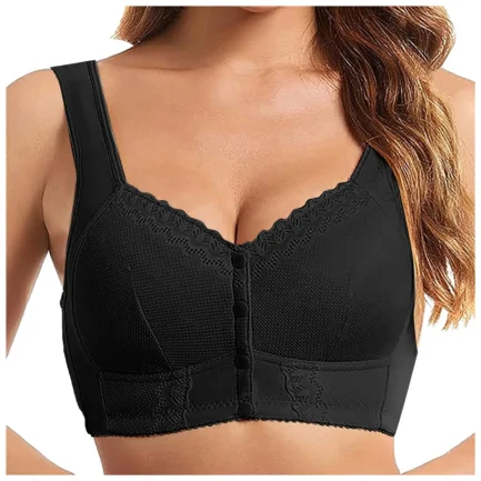 Seamless Breathable Lace Push Up Bras for Women Moona Bra Front Closure Breathable Bra For Seniors Plus Size Bras For Womens - Image 7