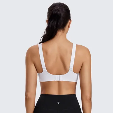 Sports Bras Gym Black White Women High Impact Support Underwire Full Coverage Lightly Padded Fitness Workout Running Underwear - Image 3