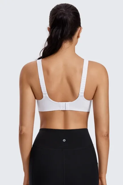 Sports Bras Gym Black White Women High Impact Support Underwire Full Coverage Lightly Padded Fitness Workout Running Underwear - Image 13