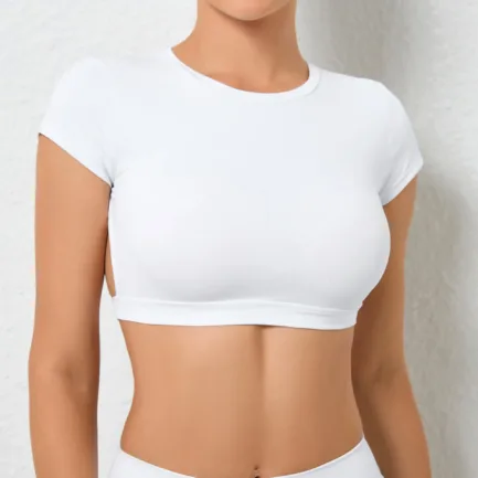 Hearuisavy Sports Shirts Breathable Workout Tops Fitness Sportswear Female Backless Yoga Clothing Sport Crop Tops Women Gym Top - Image 23