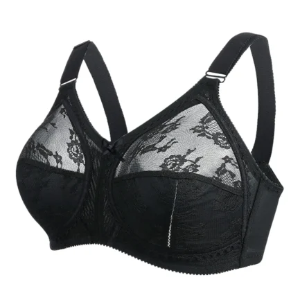 Women'S Plus Size Breathable Bra Lace Full Coverage Firm Hold Non Padded Non Wired Lingerie Breathable Sport Underwear For Women - Image 18