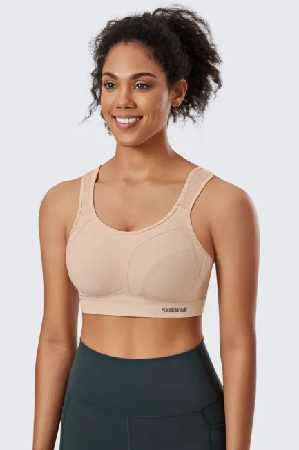 Women's Sports Bra High Impact Wireless Adjustable Straps Non-Padded Workout Bra Solid Trainning Run Boxing Underwear - Image 12