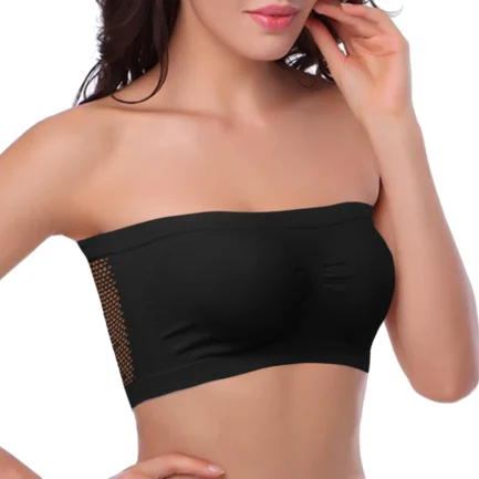 Sleep & Lounge Bras 3 Pieces Womens Non Padded Bandeau Sprots Bra Strapless Convertible Bralettes Basic Layer Top ملابس داخلية