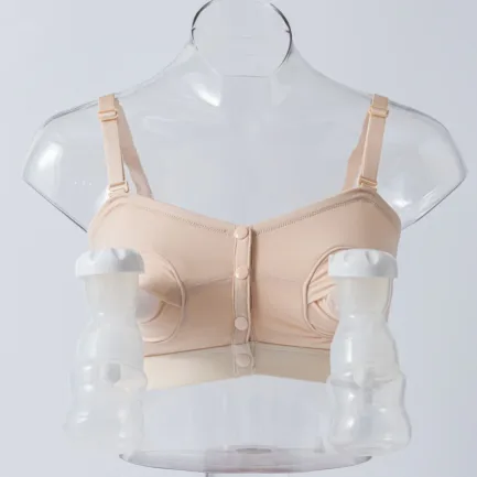 Women's Front Buckle Pregnant Nursing Bra With Breast Pad Hands-free Pumping Hide Opening Sucking Mouth Breastfeeding Underwear - Image 6