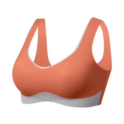 Large Size Traceless Womens Bra Comfortable Without Underwire Underwear Solid Color Gathering Shockproof Running Sport Bralette - Image 12