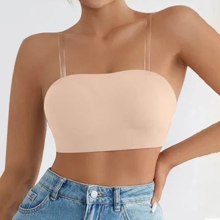 Fashion Strapless Bandeau Bra Solid Color Lift Anti Sagging Seamless Soft Support Underwear Sleep Uncensored Women Lingerie - Image 14