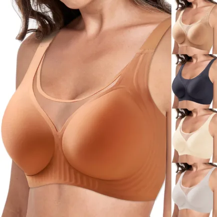 Women'S Without Underwire Seamless Bra Breathable Bralette Minimiser Bra T Shirt Sleep Bra With Additional Lingerie Underwear - Image 14