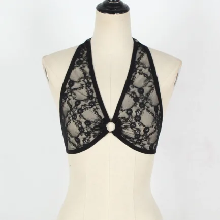 Women's Floral Lace Sexy Bra Deep V Neck Bralette Sexy Lingerie Comfort Wrap Chest Gathered Underwear Seamless Bras Crop Tops - Image 14