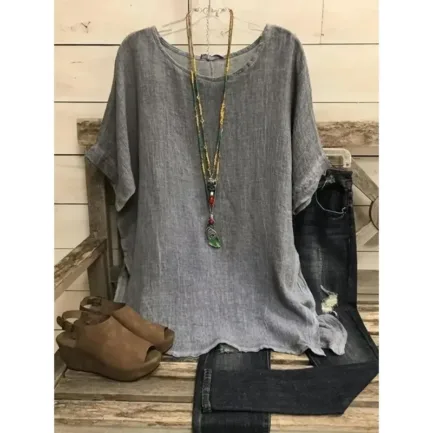 Hot Selling Fashion T-shirt Short Sleeved Round Neck Women's T-shirt Fashionable Lightweight Soft and Casual Summer Top - Image 7
