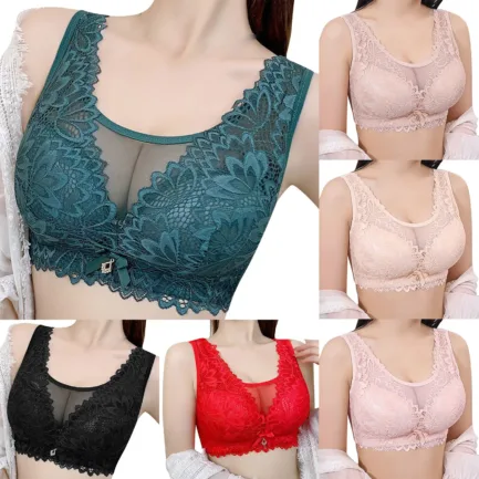 Women's Deep V Traceless Latex Gathered And Breathable Adjustable And Sexy Bra Sports Bras for Women One Shoulder Sports Bra Set - Image 7