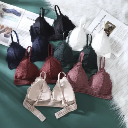 Beauty Back Women Sexy Lace Bras Corset Triangle Bralette Push Up Lingerie топ French Style Detachable Underwear - Image 8