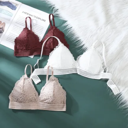 Beauty Back Women Sexy Lace Bras Corset Triangle Bralette Push Up Lingerie топ French Style Detachable Underwear - Image 10