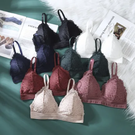 Beauty Back Women Sexy Lace Bras Corset Triangle Bralette Push Up Lingerie топ French Style Detachable Underwear - Image 7