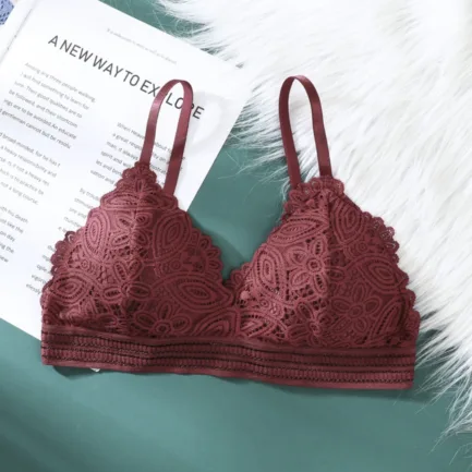 Beauty Back Women Sexy Lace Bras Corset Triangle Bralette Push Up Lingerie топ French Style Detachable Underwear - Image 14
