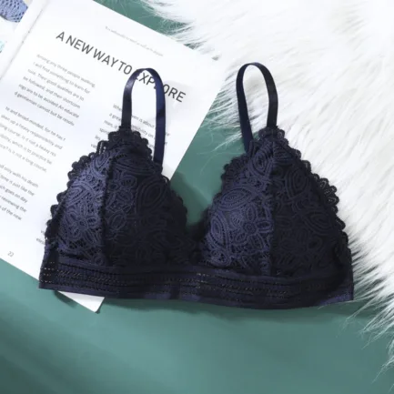 Beauty Back Women Sexy Lace Bras Corset Triangle Bralette Push Up Lingerie топ French Style Detachable Underwear - Image 12