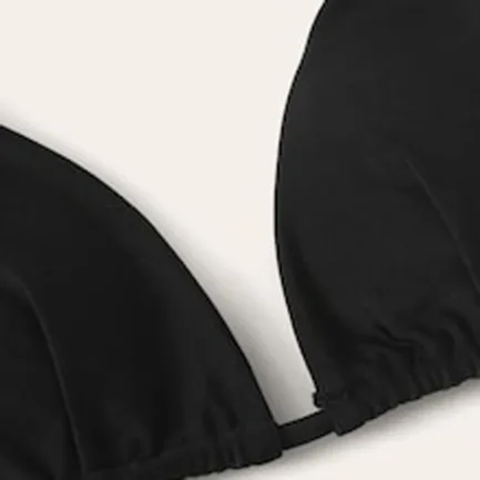 Black Bikini Bra Women Bandeau Sports Bra Women's Summer Swimsuit Triangle Bikini Bra Female Swimsuit Bikini Tops Tankinis - Image 9