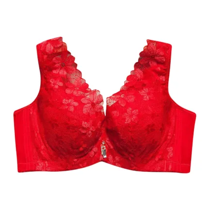 Women Lace Splicing Underwear New Gathered Without Steel Ring Non Slip Large Size Thin Bras Fashion Comfortable Vest Underwire - Image 11