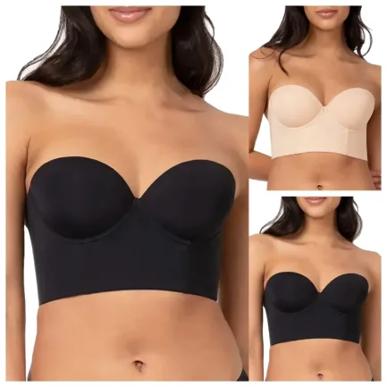 Sexy Low Back Anti Slip Strapless Bra Underwear Women's Half Cup Seamless Bras New Backless Push Up Bra Plus Size Seamless Bras - Image 7