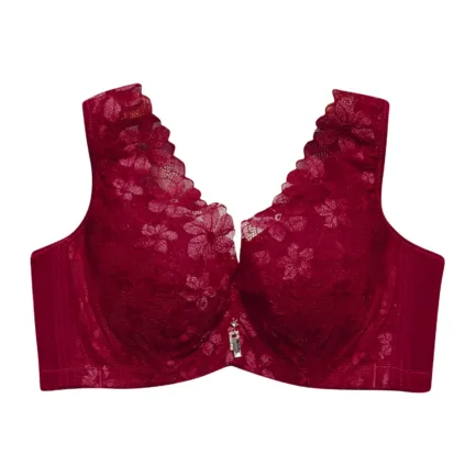 Women Lace Splicing Underwear New Gathered Without Steel Ring Non Slip Large Size Thin Bras Fashion Comfortable Vest Underwire - Image 6