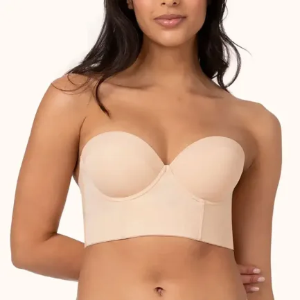 Sexy Low Back Anti Slip Strapless Bra Underwear Women's Half Cup Seamless Bras New Backless Push Up Bra Plus Size Seamless Bras - Image 12